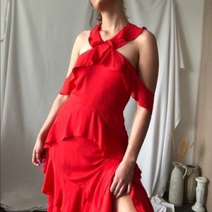 BCBG maxi red dress